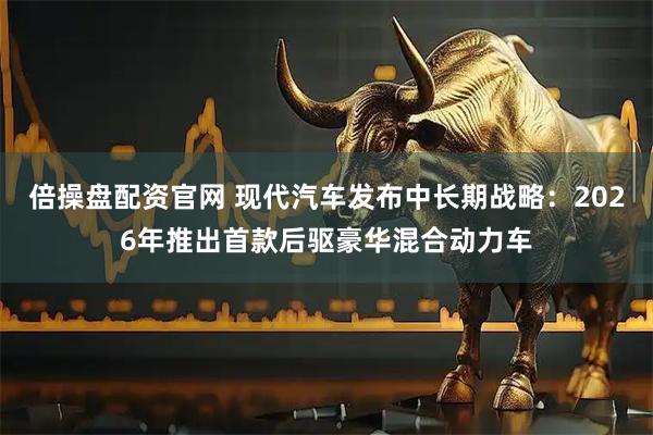 倍操盘配资官网 现代汽车发布中长期战略：2026年推出首款后驱豪华混合动力车