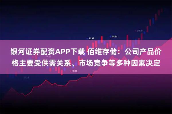 银河证券配资APP下载 佰维存储：公司产品价格主要受供需关系、市场竞争等多种因素决定
